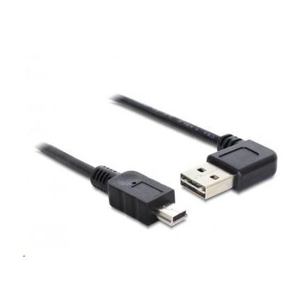 Delock 85175 EASY-USB A 2.0 ívelt bal / jobb > USB 2.0 mini-B kábel, 0,5 m