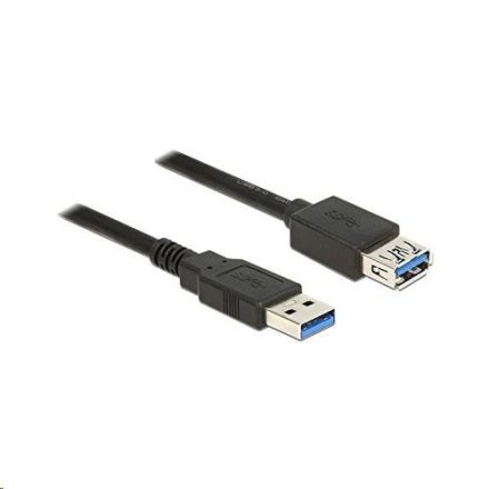 Delock 85057 USB 3.0 Type-A apa > USB 3.0 Type-A anya hosszabbító kábel, 3m, fekete