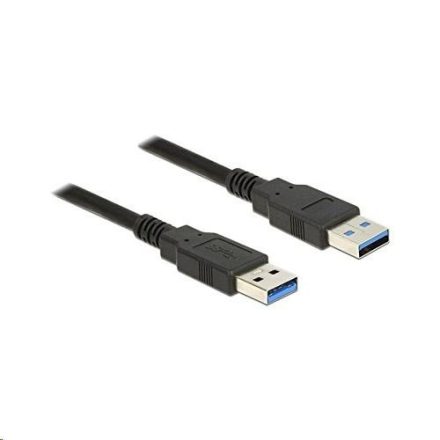 Delock 85061 USB 3.0 Type-A apa > USB 3.0 Type-A apa kábel, 1.5m, fekete