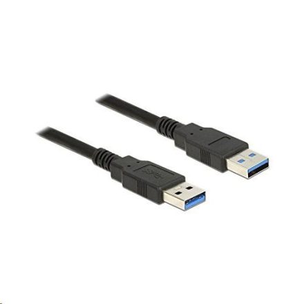 Delock 85062 USB 3.0 Type-A apa > USB 3.0 Type-A apa kábel, 2m, fekete