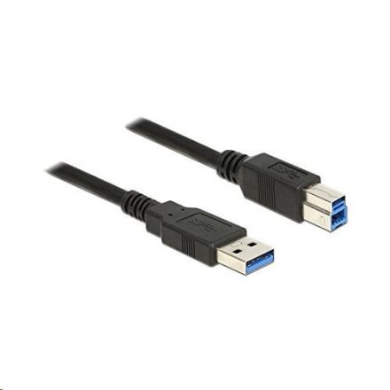 Delock 85065 USB 3.0 Type-A > USB 3.0 Type-B kábel, 0.5m, fekete