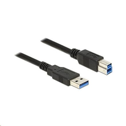 Delock 85066 USB 3.0 Type-A > USB 3.0 Type-B kábel, 1m, fekete