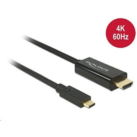 Delock 85291 USB Type-C > HDMI (60 Hz) kábel 2 m, fekete