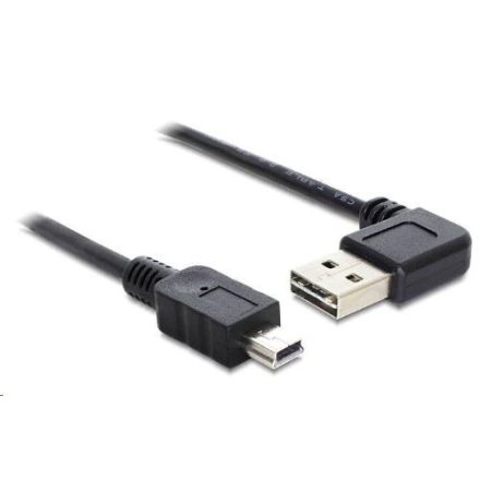 Delock 83379 USB 2.0 -A apa hajlított > USB 2.0 mini apa kábel 2 m