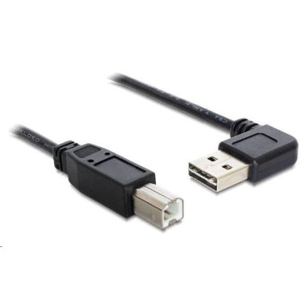 Delock 83376 EASY-USB USB 2.0 -A hajlított apa > USB 2.0-B apa kábel 3 m