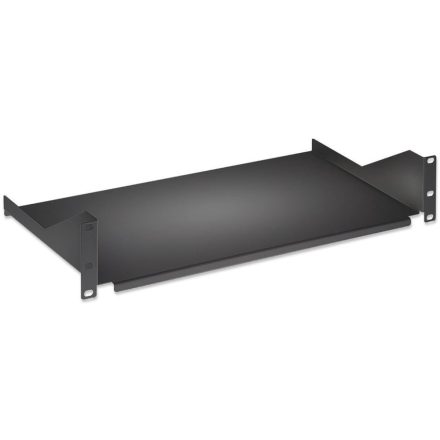 Intellinet 2U 19" konzol rack polc 400mm fekete (710916)