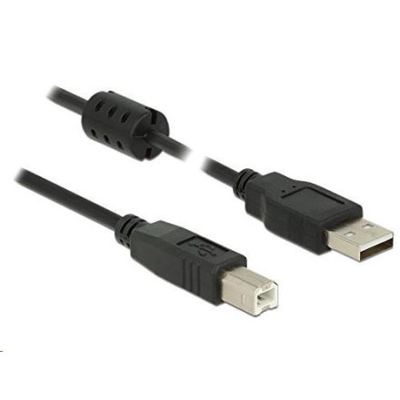 Delock 84894 USB 2.0 A > USB 2.0 B kábel, 0,5 m, fekete