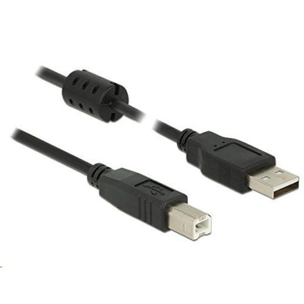 Delock 84895 USB 2.0 A > USB 2.0 B kábel, 1 m, fekete