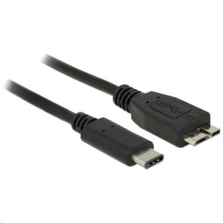 Delock 83676 SuperSpeed USB kábel (USB 3.1, Gen 2) USB Type-C dugó > USB Micro-B típusú dugó 0,5 m fekete