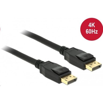 DeLock 85508 Displayport 1.2 apa > Displayport apa 1,5m fekete