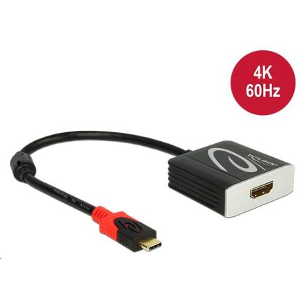 Delock 62730 USB Type-C apa > HDMI anya adapter (DP váltakozó mód) 4K 60 Hz