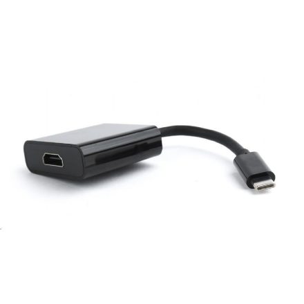 Gembird Cablexpert USB-C -> HDMI female adapter, fekete (A-CM-HDMIF-01)