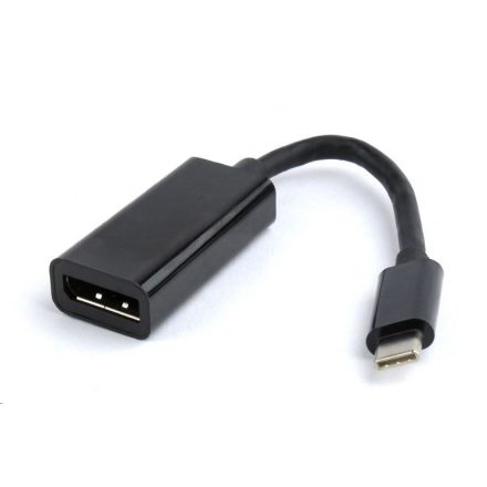 Gembird Cablexpert USB-C -> DisplayPort female adapter, fekete (A-CM-DPF-01)