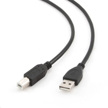 Gembird Cablexpert USB 2.0 A-B összekötő kábel 1m, fekete (CCP-USB2-AMBM-1M)