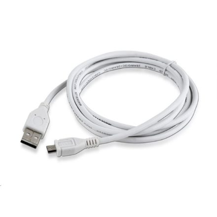 Gembird Cablexpert USB 2.0 --> micro-USB 1.8m, fehér (CCP-MUSB2-AMBM-6-W)