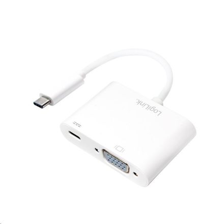 LogiLink USB-C -> VGA és töltő adapter (UA0259)