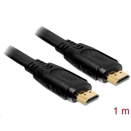 DeLock 82669 High Speed HDMI-A Ethernet lapos kábel apa-apa 1m