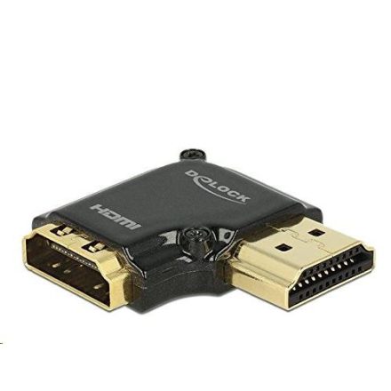 Delock 65661 High-Speed Ethernet HDMI-A anya > HDMI-A apa 4K 90° jobb, fekete