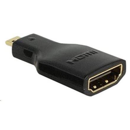 Delock 65664 High-Speed HDMI Ethernett - HDMI micro-D apa -> HDMI-A anya 4K fekete