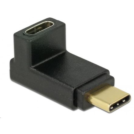 Delock 65914 USB 10 Gbps (USB 3.1 Gen 2) USB Type-C csatlakozó > csatlakozó ívelt, felfelé / lefelé