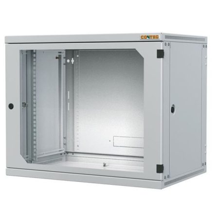 Conteg 9U 19" fali rack szekrény 600x500 szürke  (RUN-09-60/50-B)