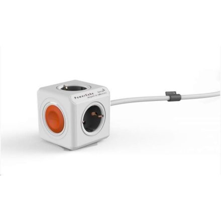 Allocacoc PowerCube Extended Remote SINGLE 1.5mm2 fehér-narancs  (1513/EUEXRM)