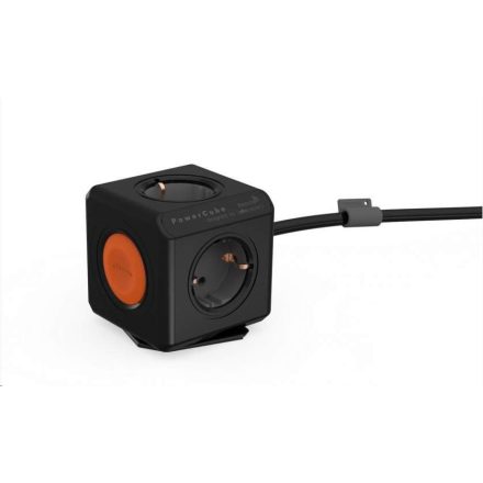 Allocacoc PowerCube Extended Remote SINGLE 1.5mm2 fekete-narancs  (1513BK/EUEXRM)