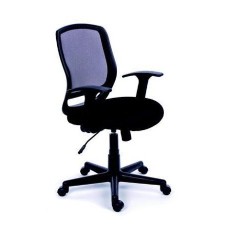 MAYAH "Fun" irodai szék fekete szövetborítás, feszített hálós háttámla  (BBSZVV08 / 11426 BLACK)