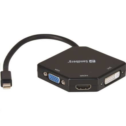 Sandberg Mini DisplayPort > HDMI+DVI+VGA adapter (509-12)