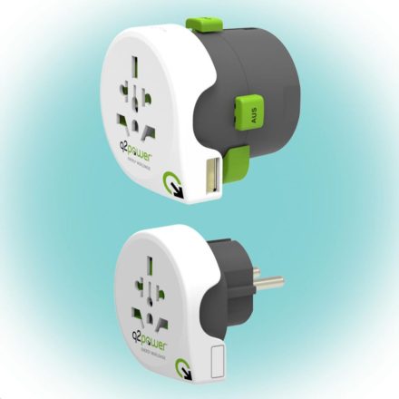 Somogyi Utazóadapter, "Qdapter 360" USB (2.100130)