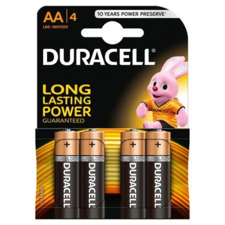 Duracell Basic DL Alkáli Ceruzaelem AA 4db (MN1500B4)