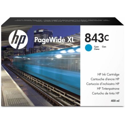 HP 843C PageWide XL 400ml toner cián (C1Q66A)