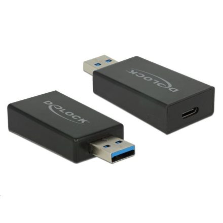 Delock 65689 USB-A 3.1 -> USB Type-C átalakító, fekete