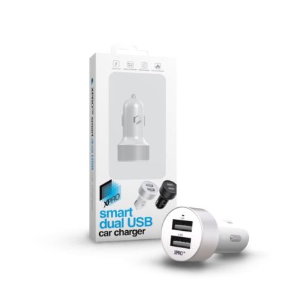 Xprotector Smart Dual USB szivargyújtós töltő fehér (115806)