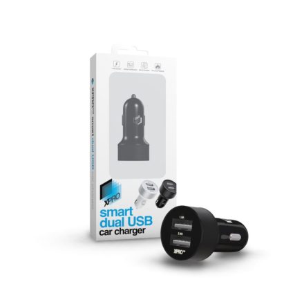 Xprotector Smart Dual USB szivargyújtós töltő fekete (115807)