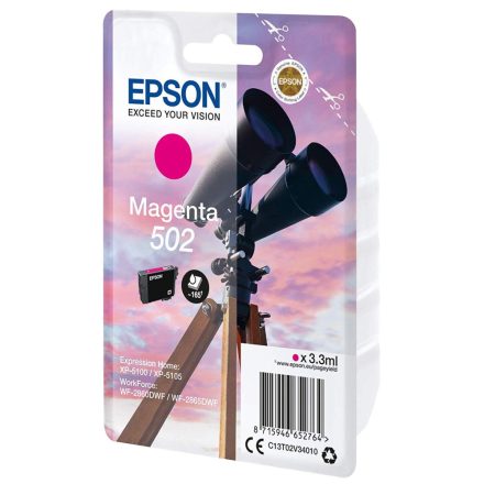 Epson 502 tintapatron magenta (C13T02V34010)