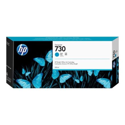 HP 730 DesignJet tintapatron 300ml cián (P2V68A)