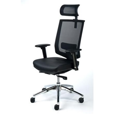 MAYAH "Maxy" exkluzív fejtámaszos irodai szék  (BBSZVV37 / CM4008N BLACK)