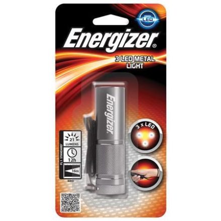 ENERGIZER LED Elemlámpa 3 LED Metal fém ház 3xAAA  (E301304000/NZFHM001)