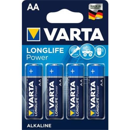 Varta Longlife Power alkáli elem AA/LR6 1.5 V (4db/csomag)  (4906121414)