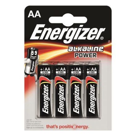 Energizer Alkaline Power AA ceruzaelem (4db/csomag)  (E300132901/E300132900)