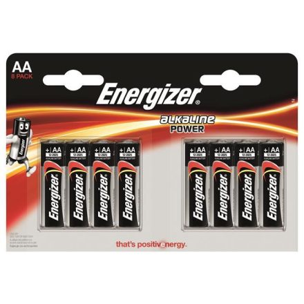 Energizer Alkaline Power AA ceruzaelem (8db/csomag)  (E300128001/NZAP6A05)