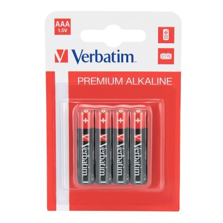 Verbatim Premium alkáli Mini ceruzaelem AAA (4db/csomag)  (49920)