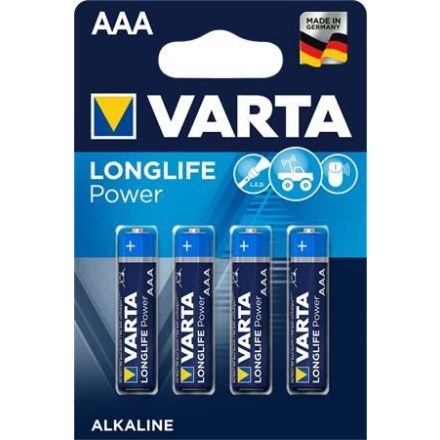 Varta Longlife Power alkáli Mni ceruzaelem AAA 1.5 V (4db/csomag)  (4903121414)