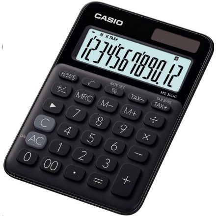 Casio MS-20UC-BK asztali számológép, fekete