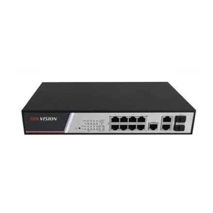 Hikvision 10/100 8x PoE + 2x gigabit combo menedzselhető switch (DS-3E2310P)