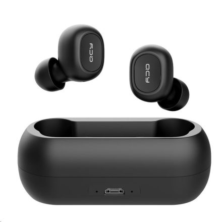 QCY T1C Stereo True wireless Bluetooth mikrofonos fülhallgató fekete (TC1BK)