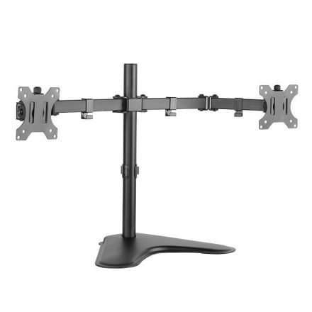 LogiLink asztali duál monitor tartó konzol, dönthető, forgatható 13–32" max 8 kg fekete (BP0045)