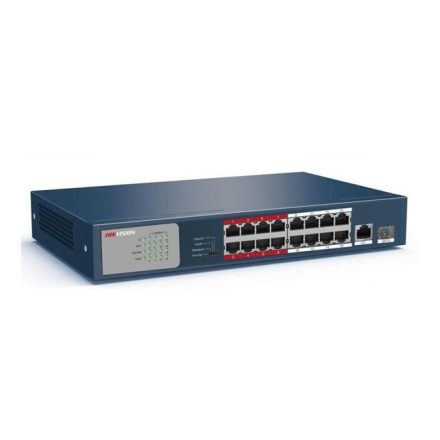 Hikvision 10/100 16x PoE + 1x gigabit combo switch  (DS-3E0318P-E/M)