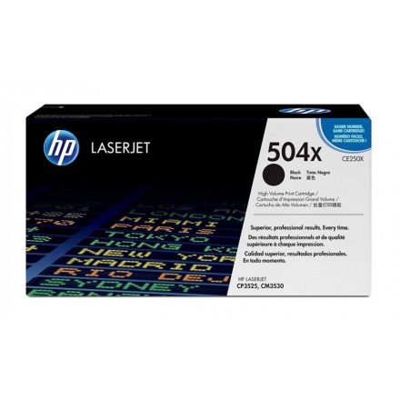 HP CE250X fekete toner (504X)